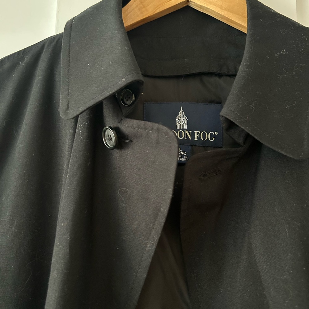 London Fog Classic Black Trench Coat